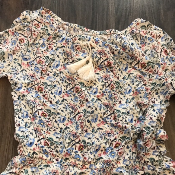 Gap Kids Girls Floral Romper Small (6-7) - Picture 4 of 4